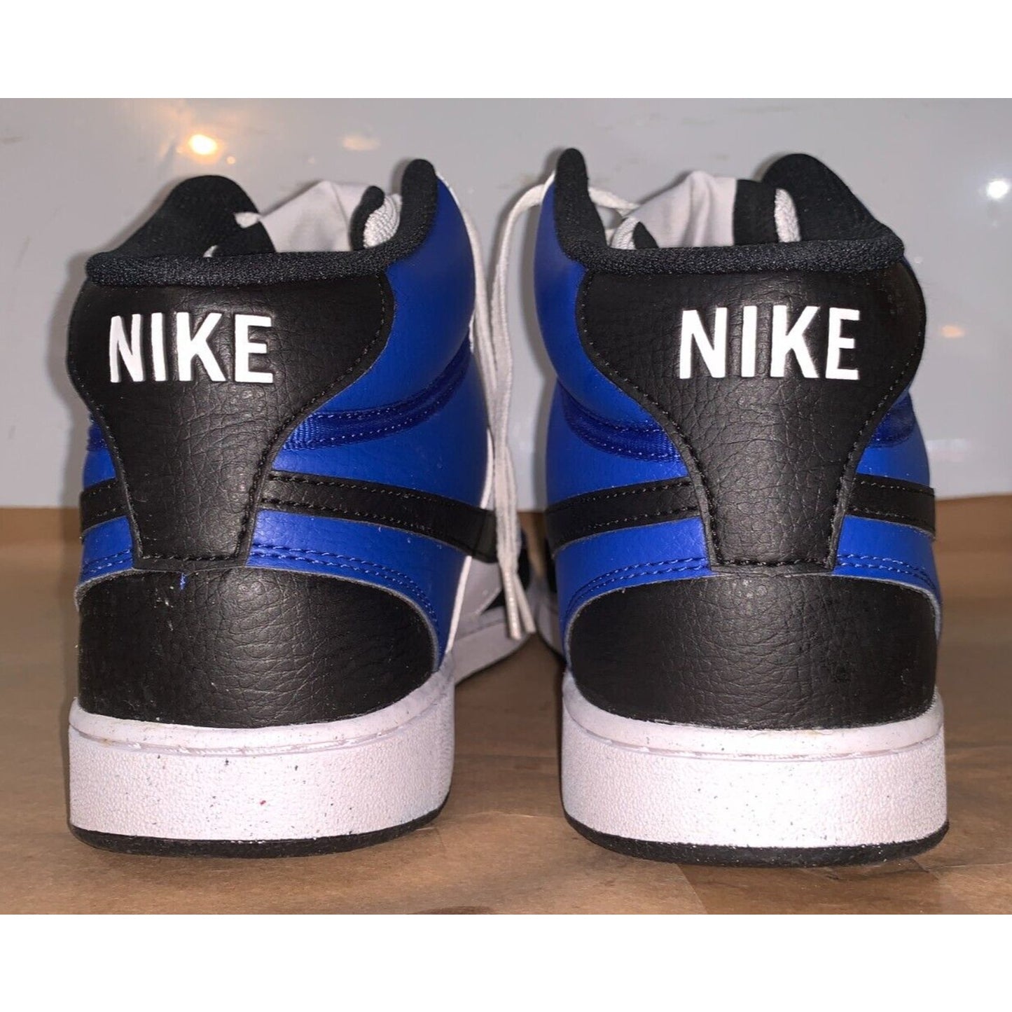 Nike Men's 13M Court Vision Mid Next Nature Game Royal/White/Black FQ8740 480