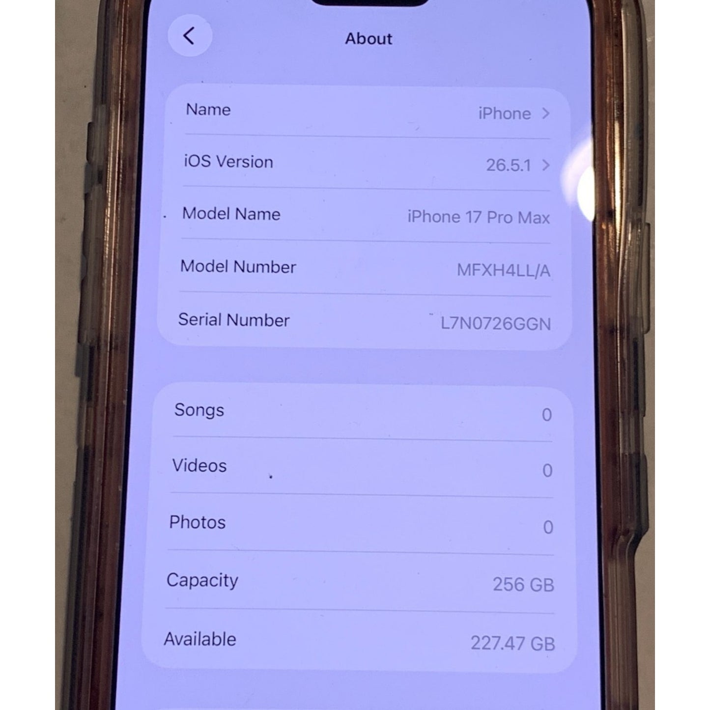 Apple iPhone 17 Pro Max A3257 256GB Unlocked