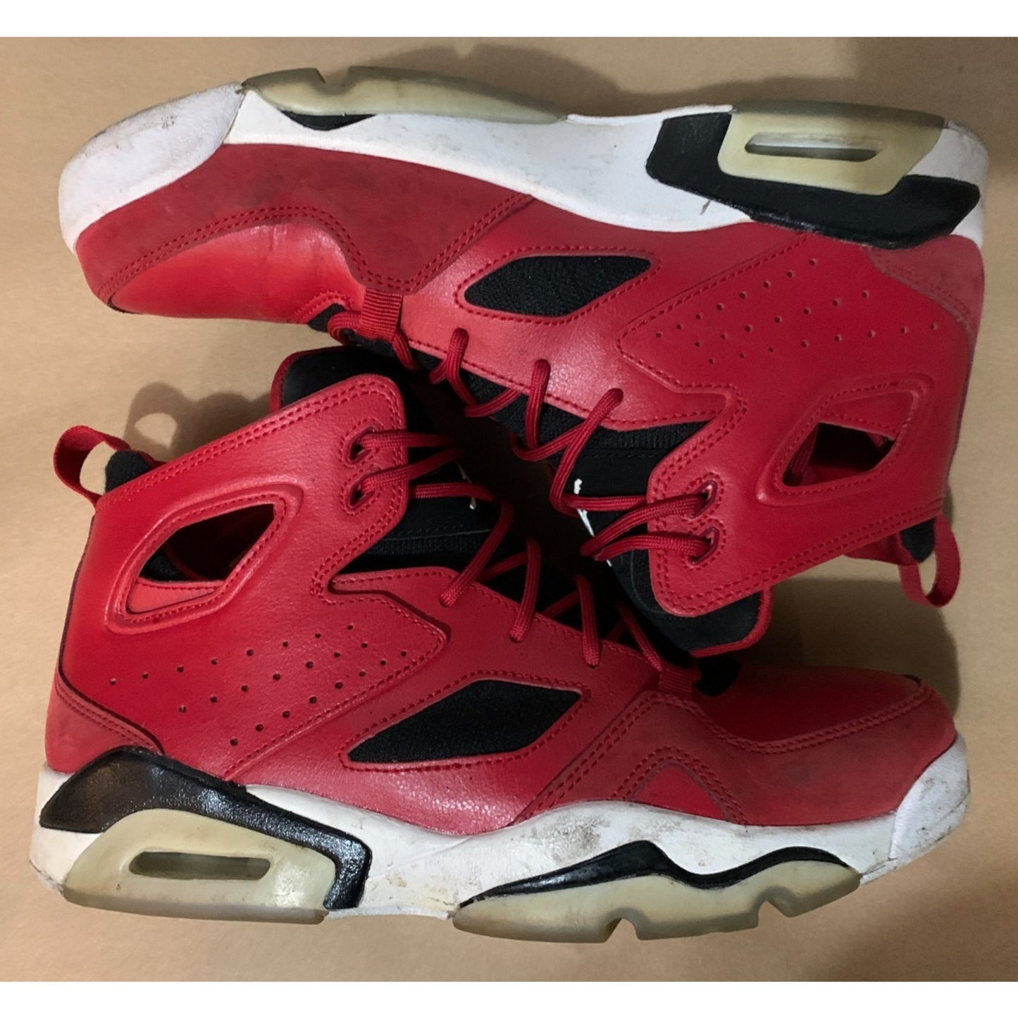 Nike Air Jordan Flight Club 91 555475-600 Men’s Shoes Size 8 Red White