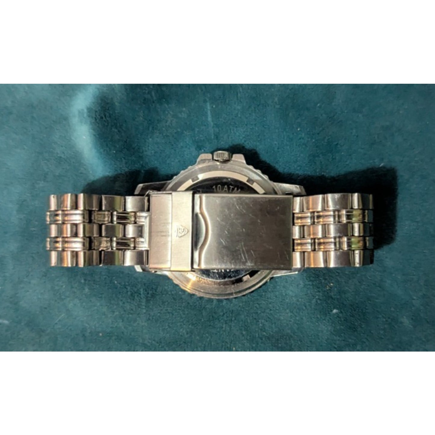 Fossil Blue AM-4031 Men's Stainless Steel Diver Quartz Watch