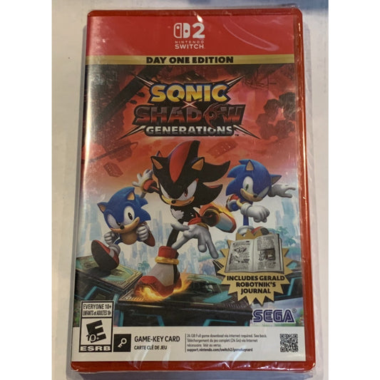 Sonic Shadow Generations (Game Key Card) for Nintendo Switch 2 FACTORY SEALED