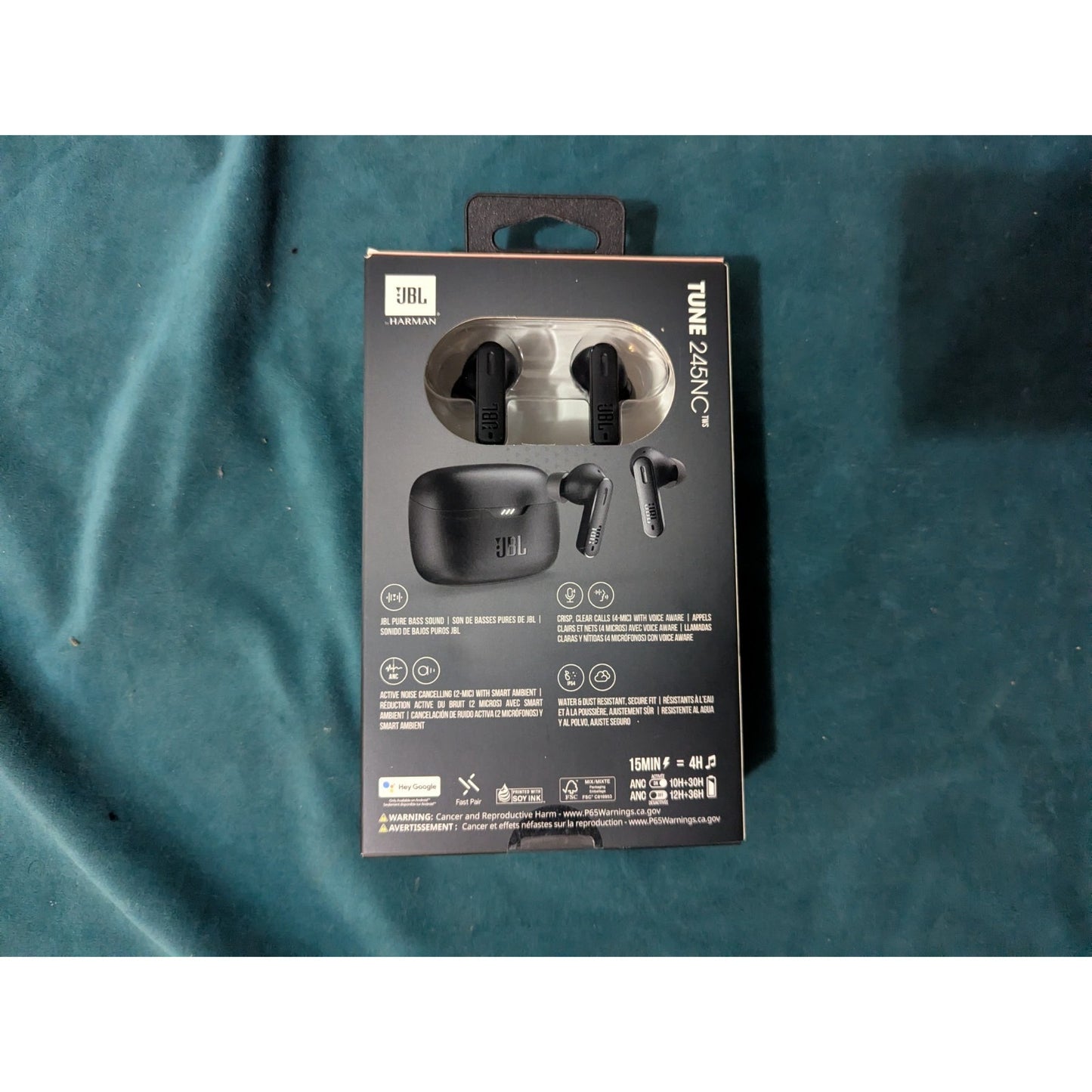JBL Tune 245NC TWS True Bluetooth Wireless Earbuds Black