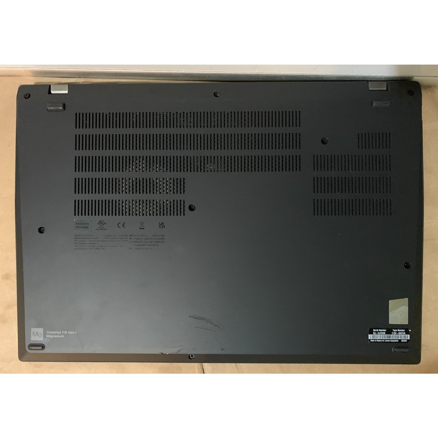 LENOVO T16 GEN 1 I5-1235U 512GB SSD 16GB RAM, Charger, Warranty 4/2026