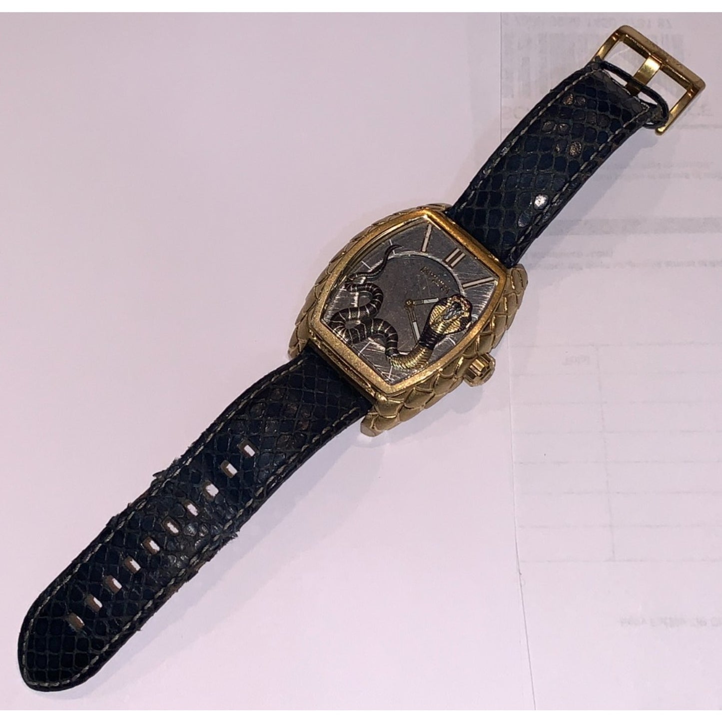 Invicta Venom Cobra Swiss Movement Quartz 28497 Mens Leather