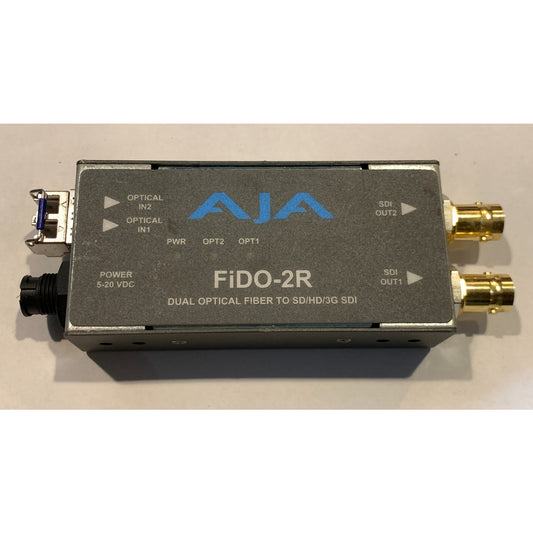 AJA FIDO-2R Dual Optical Fiber to SD/HD/3G SDI
