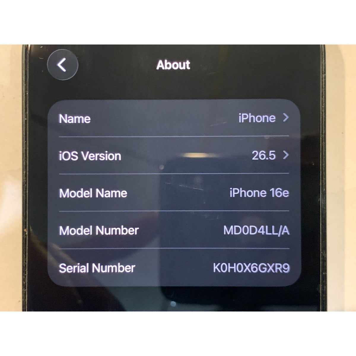 Apple iPhone 16e 128GB Black Cricket Wireless MD0D4LL/A
