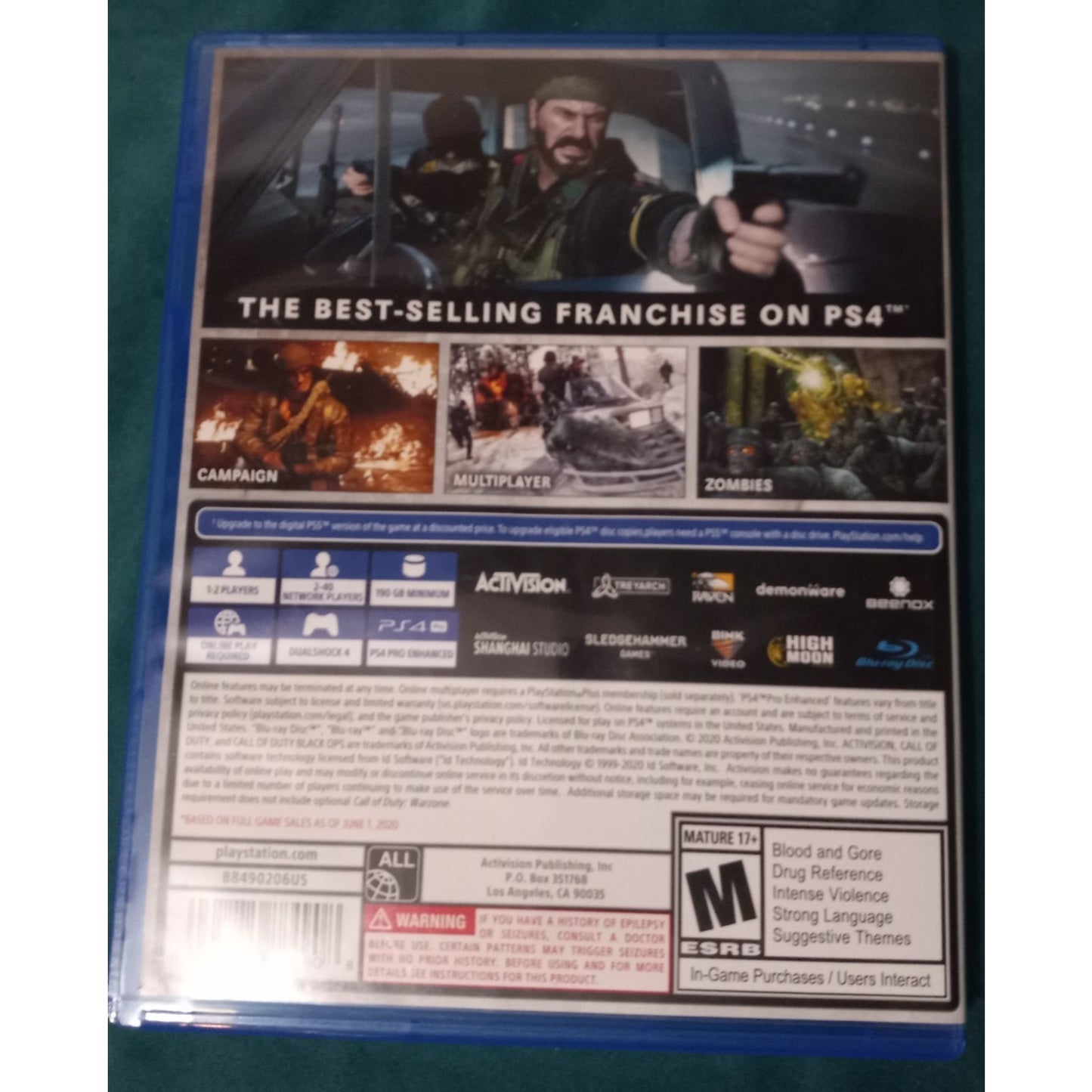 Call of Duty: Black Ops Cold War Sony PlayStation 4/Ps5 Upgrade