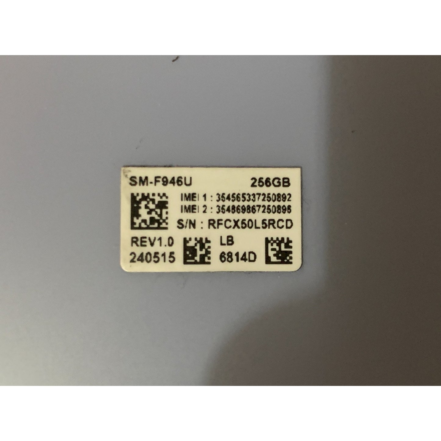 Samsung Galaxy Z Fold 5 256GB Purple SM-F946U (Unlocked)