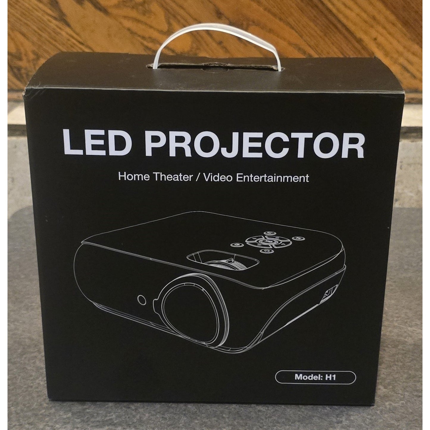 Happrun H1 Native 1080P Bluetooth LED Home Theater Projector Portable