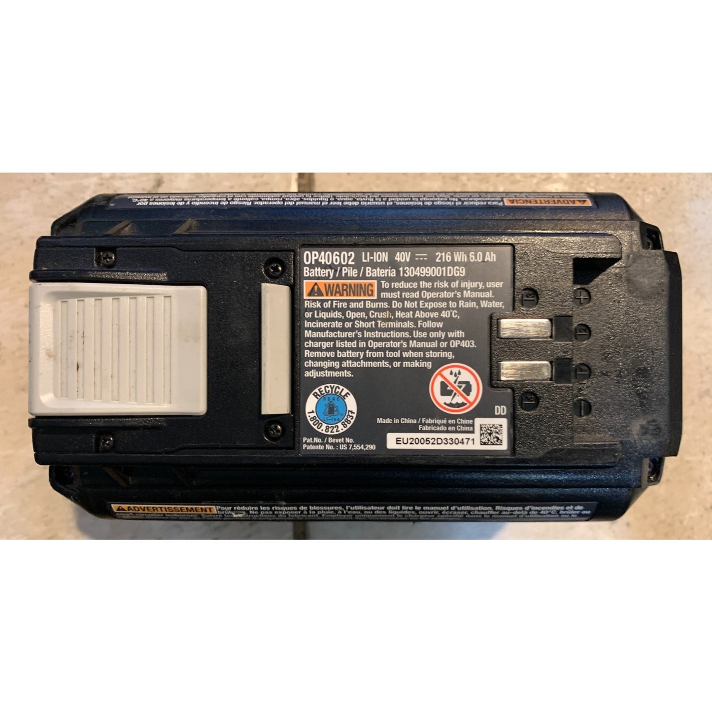 40V 6.0Ah Battery for Ryobi 40 Volt Lithium OP40602