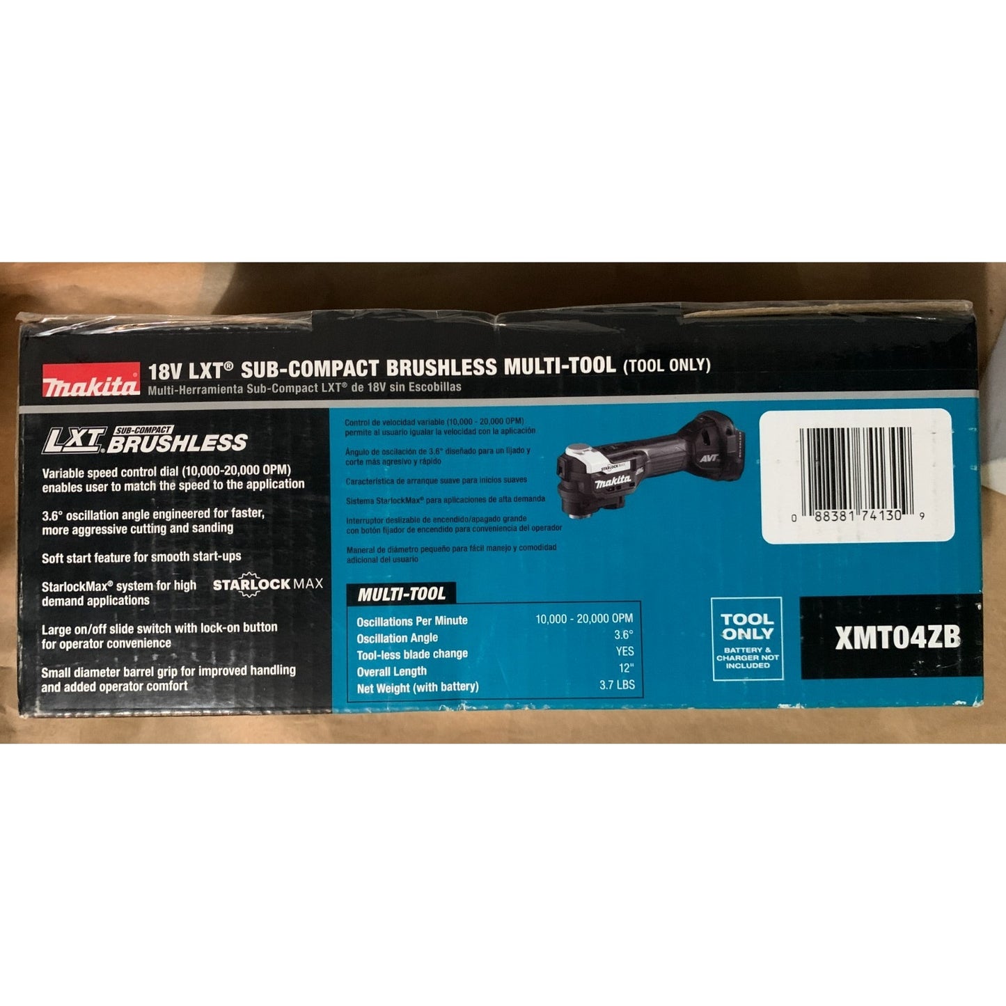 Makita XOC01Z 18V LXT Cordless Cut-Out Tool 30,000 RPM Drywall Router Tool Only