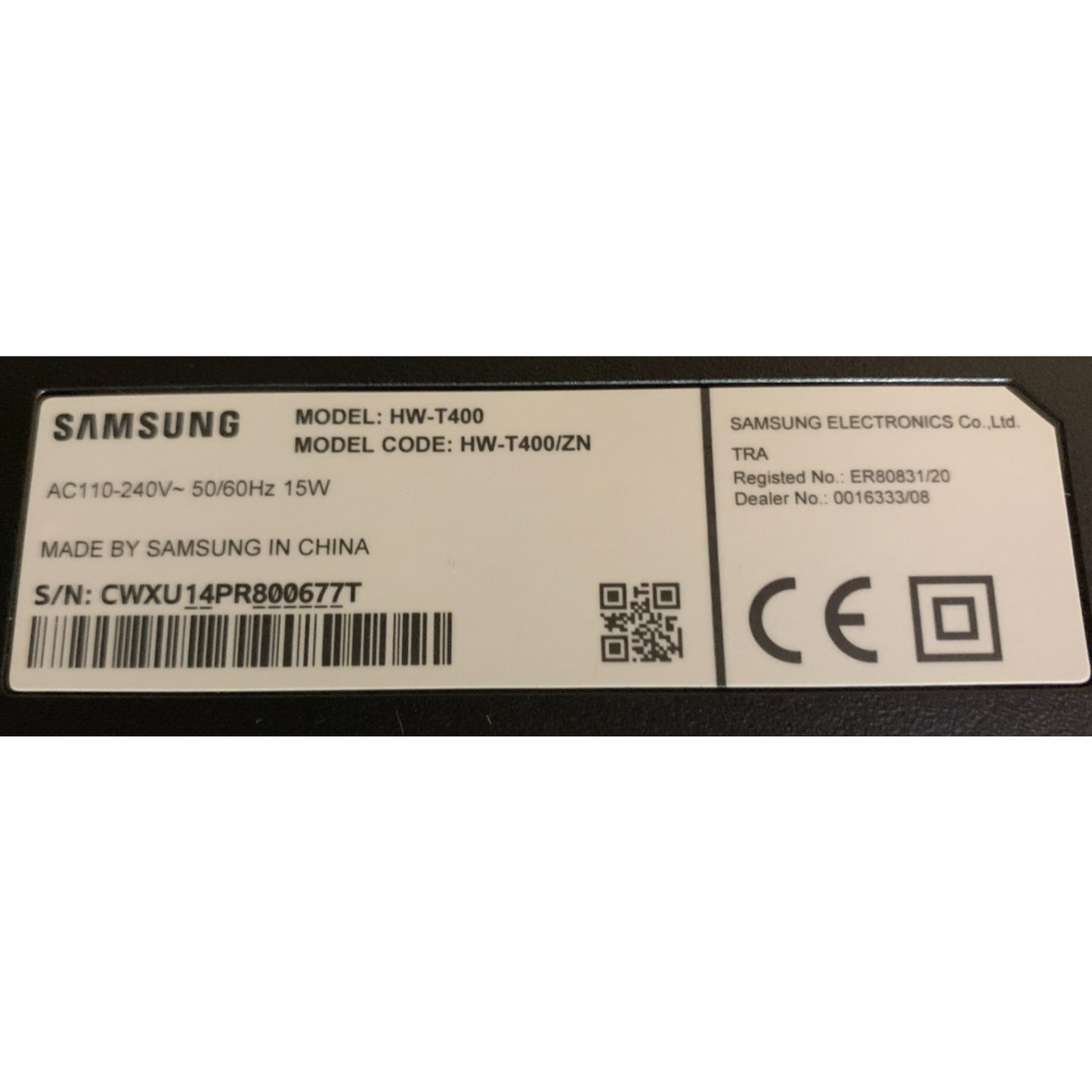 Samsung 2.0 Ch Soundbar HW-T400