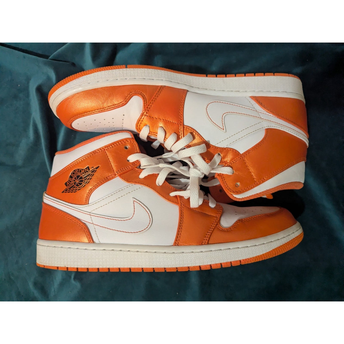 Size 12 - Air Jordan 1 Mid Metallic Orange DM3531-800