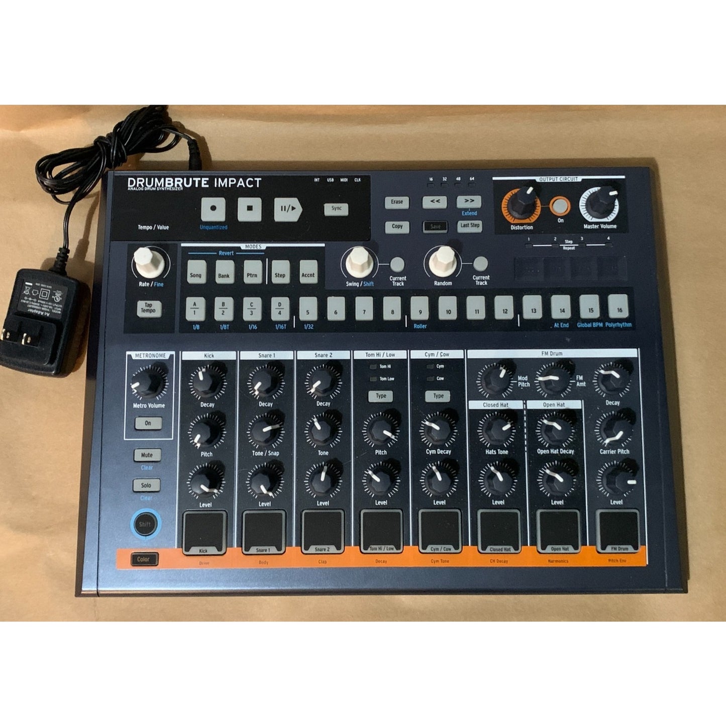 Arturia DrumBrute Drum Machine Analog Drum Synthesizer Used