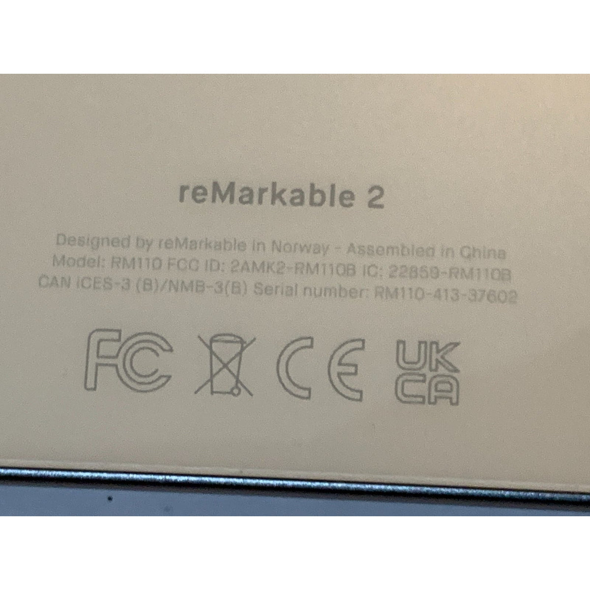 reMarkable 2 Paper 10.3" RM110 Gray 8GB (WiFi)