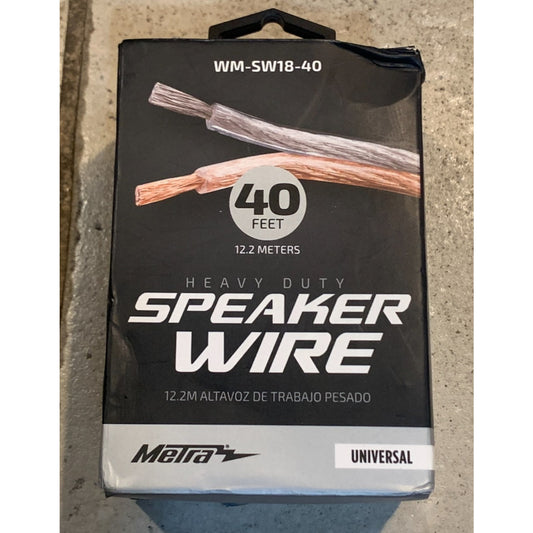 Metra Speaker Wire WM-SW18-40 18 Gauge 40 Feet Heavy Duty Universal