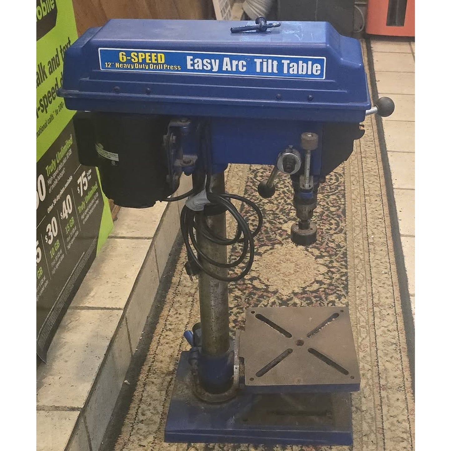 Fisch 6-Speed 12" Easy Arc Heavy Duty Drill Press