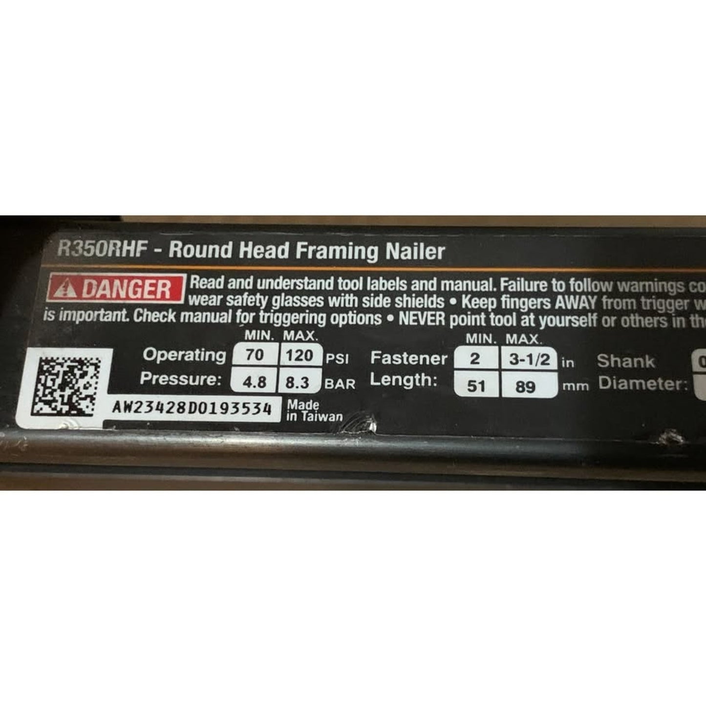 RIDGID R350RHF 21 Degree 3-1/2 in. Round-Head Framing Nailer