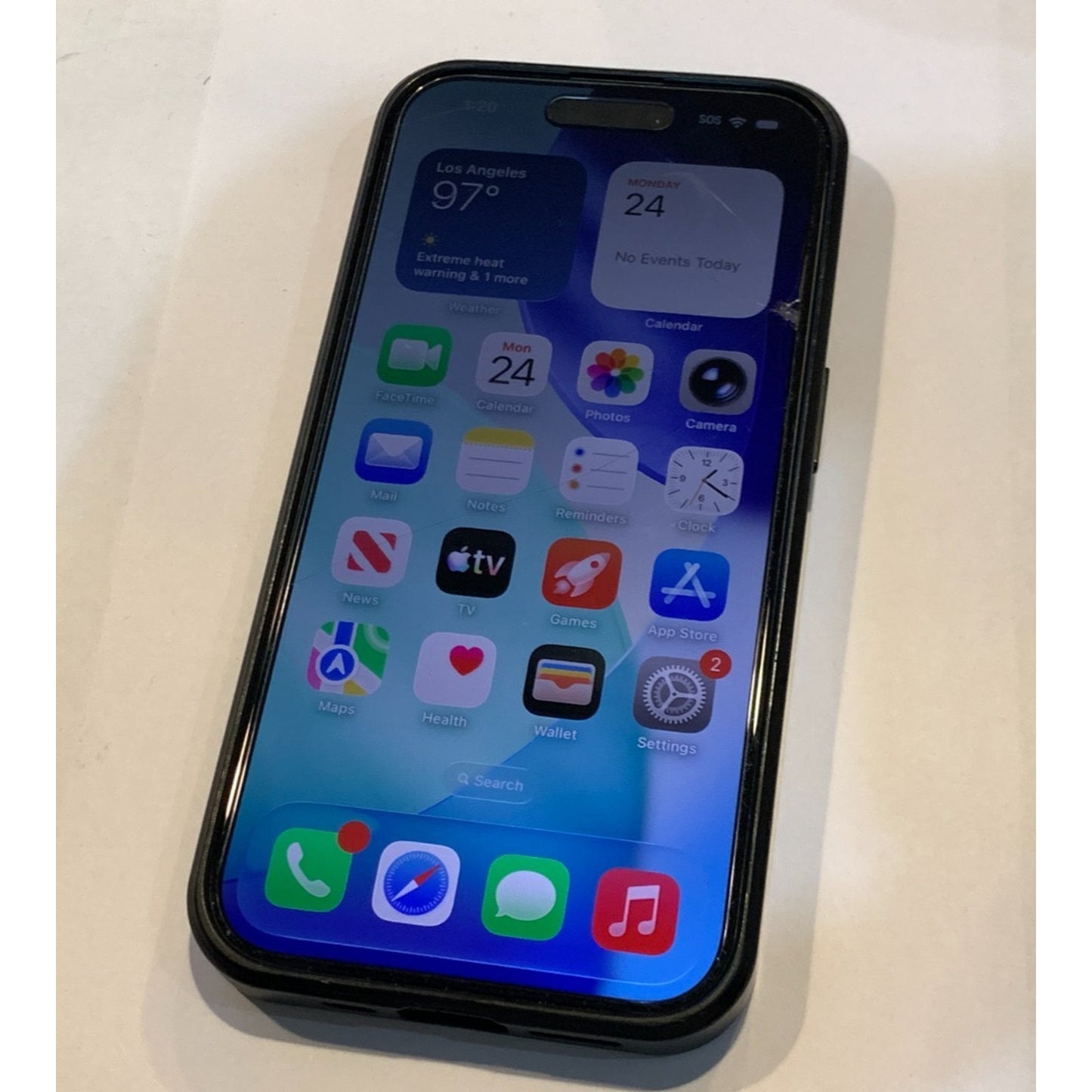 T-Mobile Apple iPhone 15 Pro 128GB Natural Titanium MTQP3LL/A