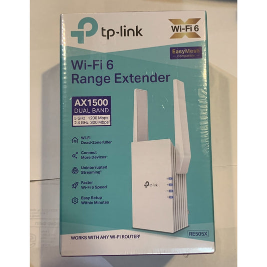 TP-Link AX1500 RE505X WiFi Range Extender -Brand New Sealed!