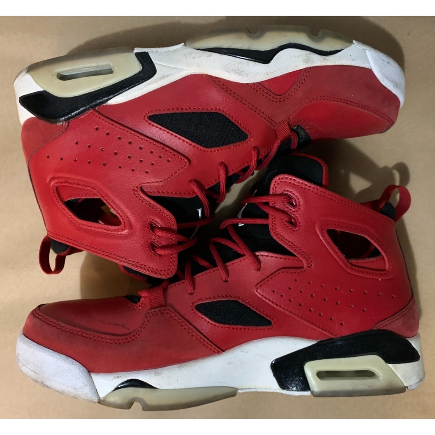 Nike Air Jordan Flight Club 91 555475-600 Men’s Shoes Size 8 Red White