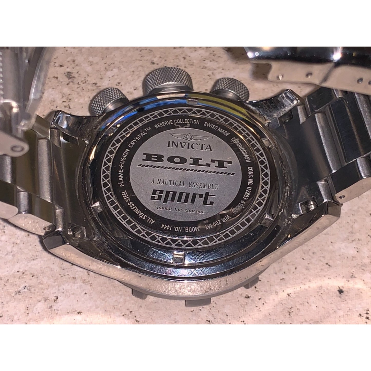 Invicta Reserve Bolt Sport, Model #1444, 50mm, Swiss Made Chronograph