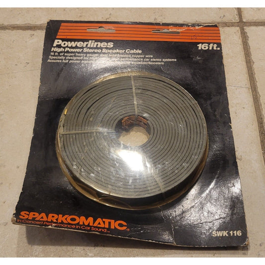 Sparkomatic Powerlines 16ft High Powered Stereo Speaker Cable