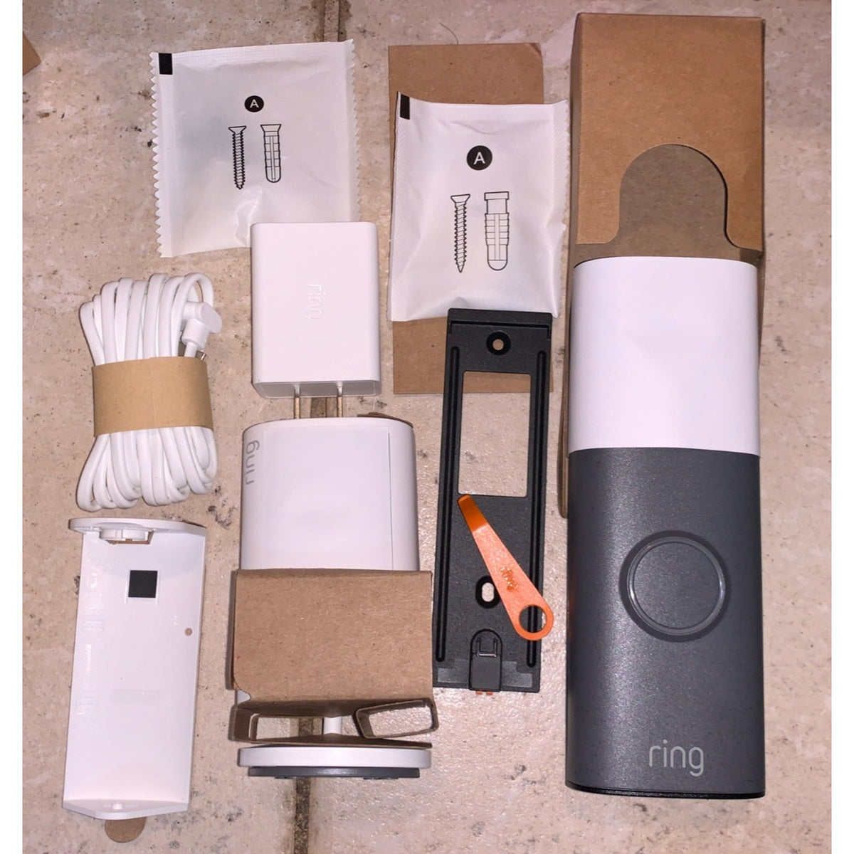 New Ring Battery Doorbell With Indoor Cam Plus Doorbell Camera Black (2nd Gen)