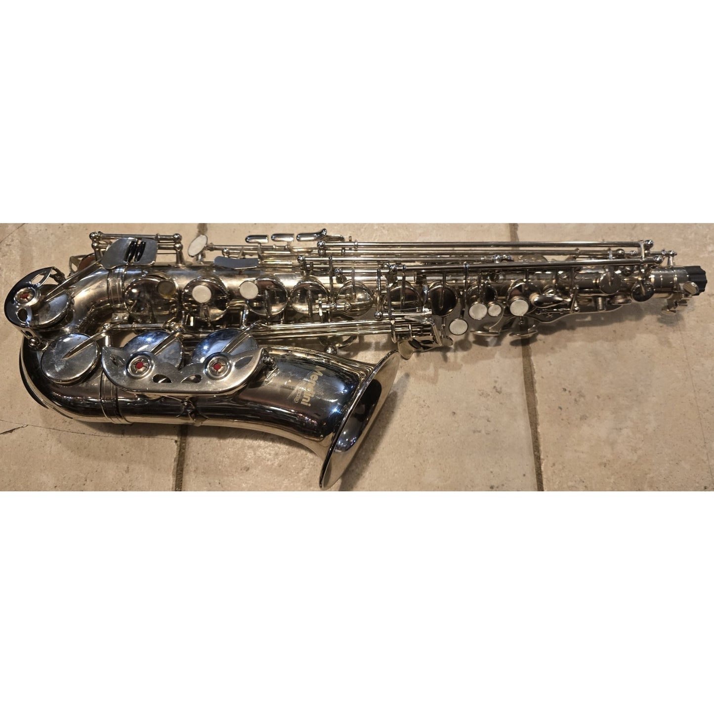 SC-9937 Curved Neck Soprano Saxophone B Flat Silver Plated Sax With Mouthpiece
