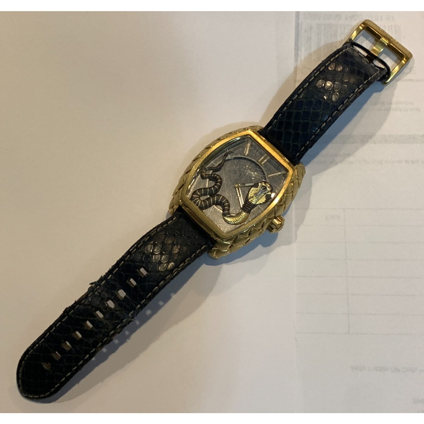 Invicta Venom Cobra Swiss Movement Quartz 28497 Mens Leather