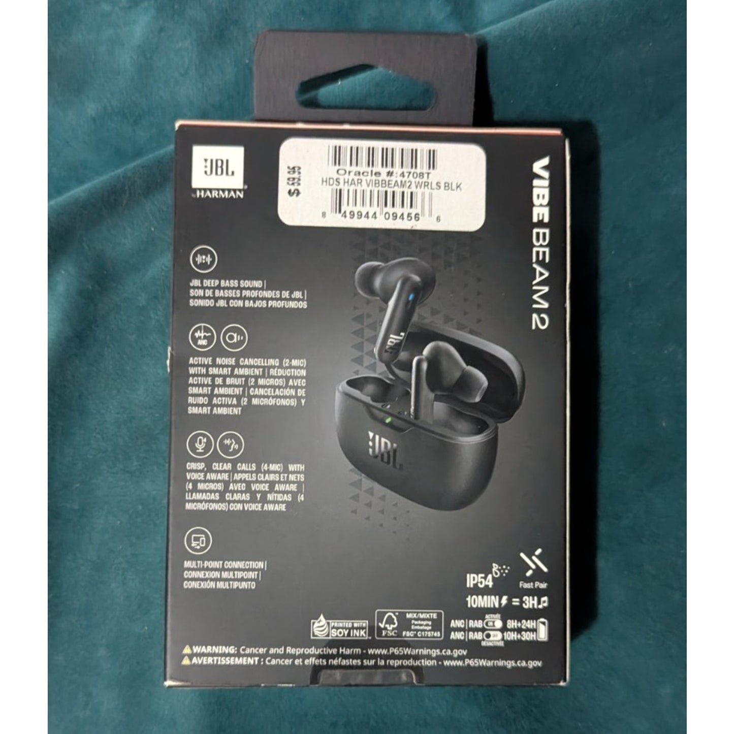 JBL Vibe Beam 2 Active Noise Cancelling Headphones