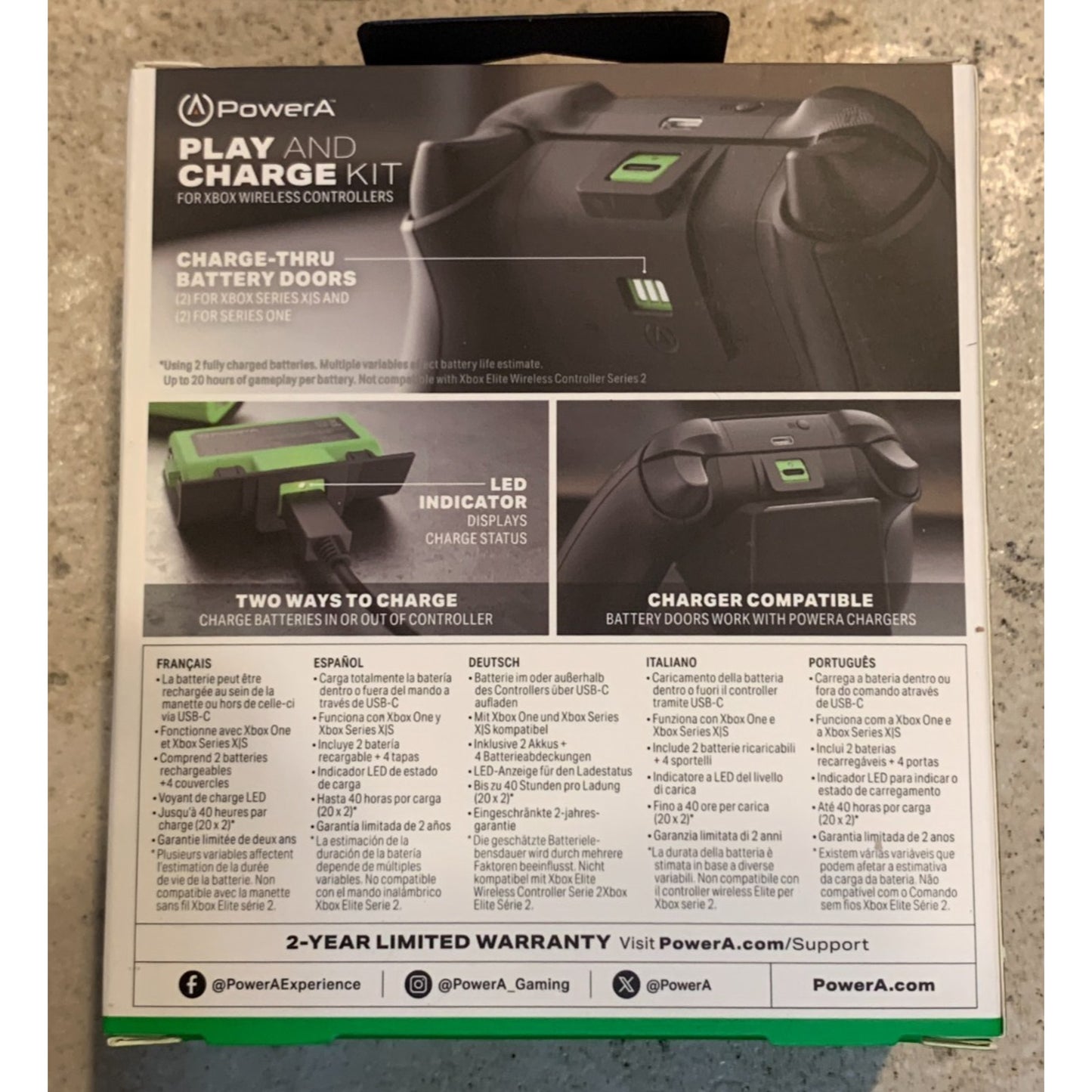 NEW PowerA Play and Charge Kit for Xbox Series X|S