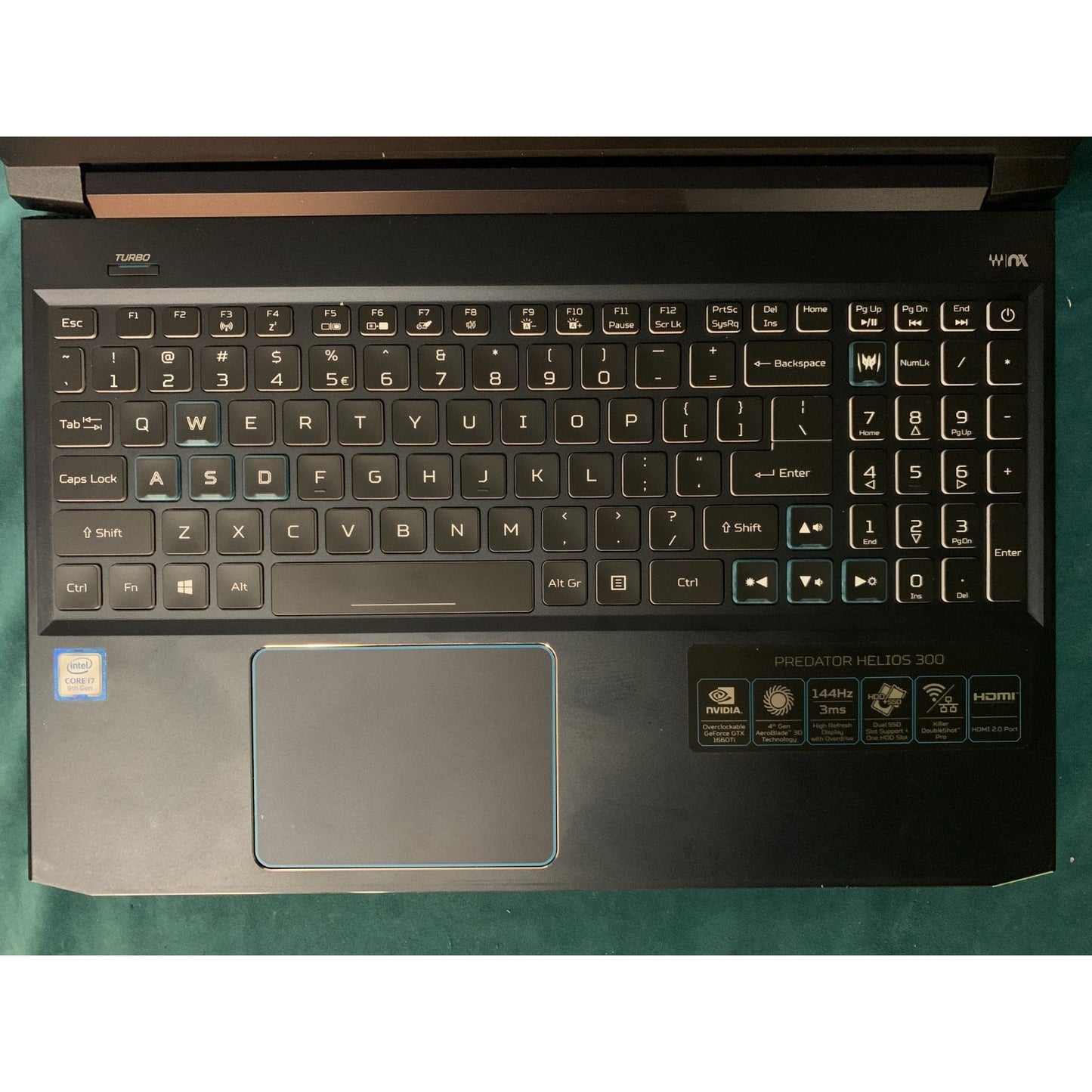 Acer Predator Helios 300 15.6" Gaming Laptop i7-7950H 16GB 512GB SSD GTX 1660 Ti