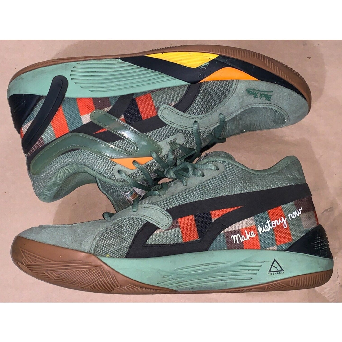 Puma TRC Blaze Court X Black Fives “Dusty Forest” Sample 377583-02 Men’s 11.5