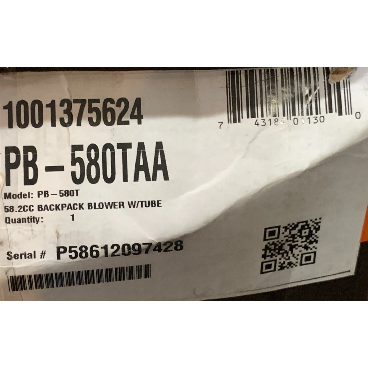 Echo PB-580T 58.2 CC Back Pack Blower 510CFM