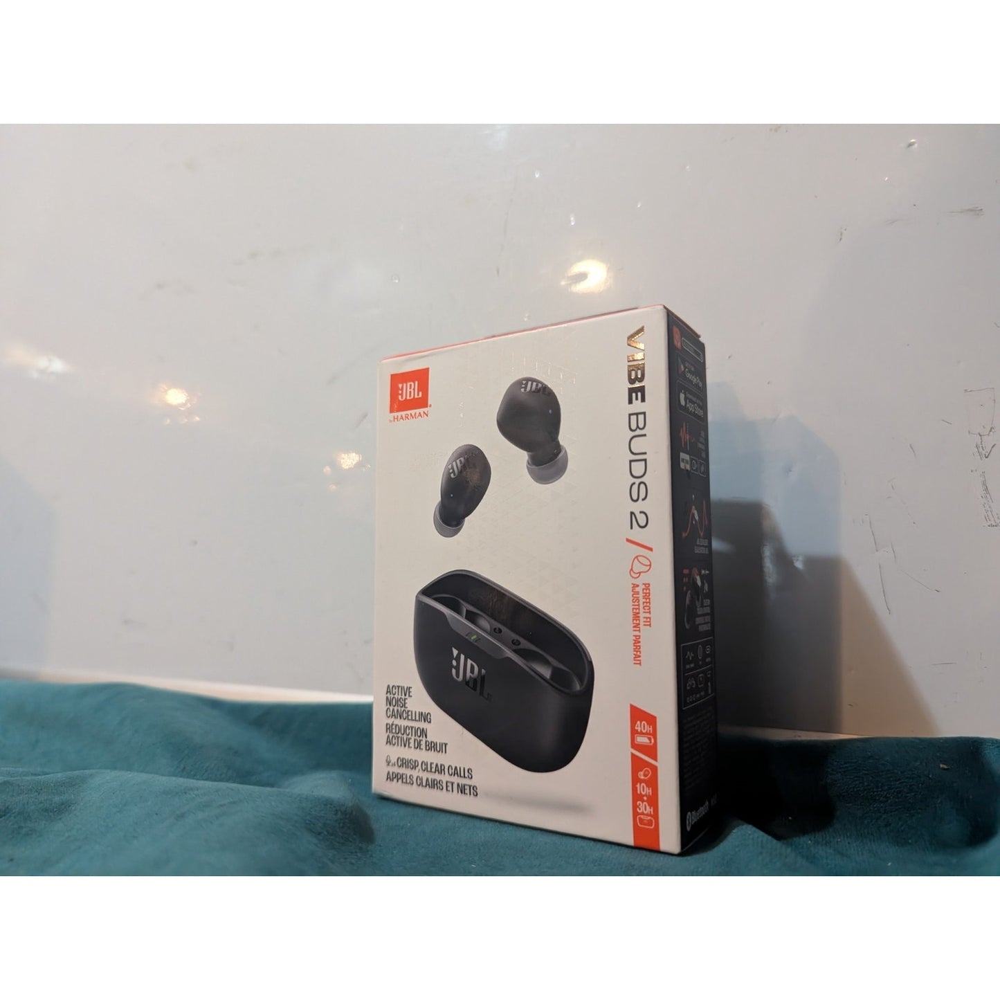 JBL Vibe Buds 2 True Wireless Bluetooth Noise Canceling Earbuds Black