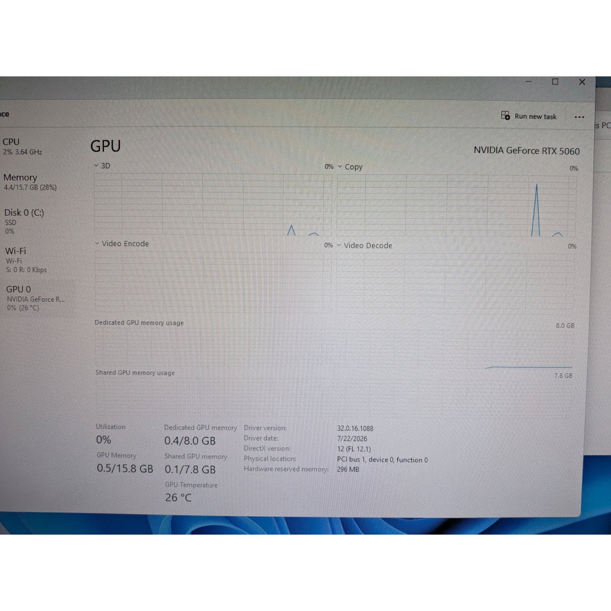 CyberPowePC C Series / ET8404-11422 / Ryzen 5 8400F / RTX 5060 8GB / 1TB SSD /16Ram