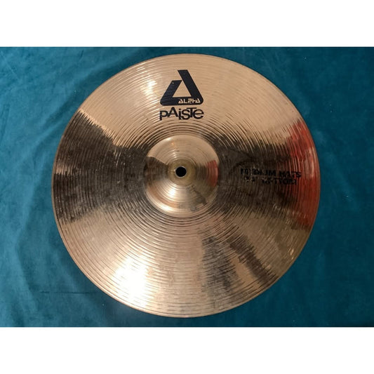 Paiste Alpha 14" Medium Hats Bottom Cymbal USED Hihat Hi Hat drum piece part