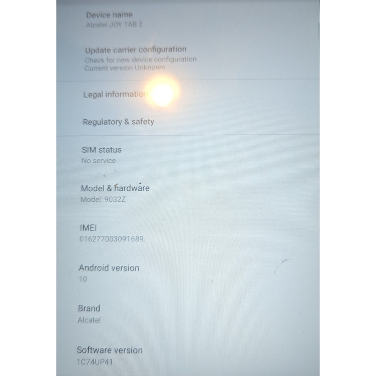 Metro Alcatel Joy Tab 2 9032Z 32GB Black