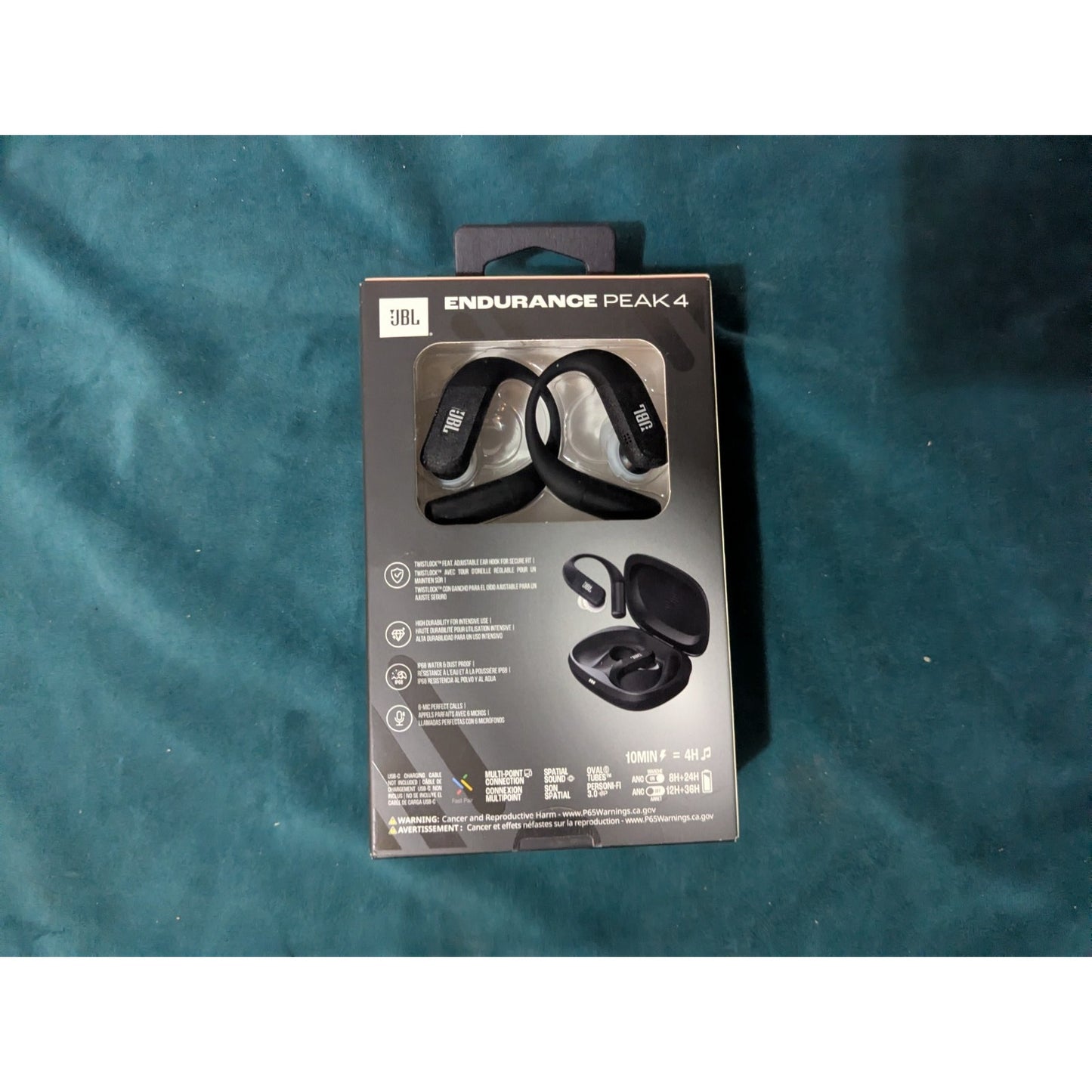JBL Endurance Peak 4 Bluetooth Headphones (Black)