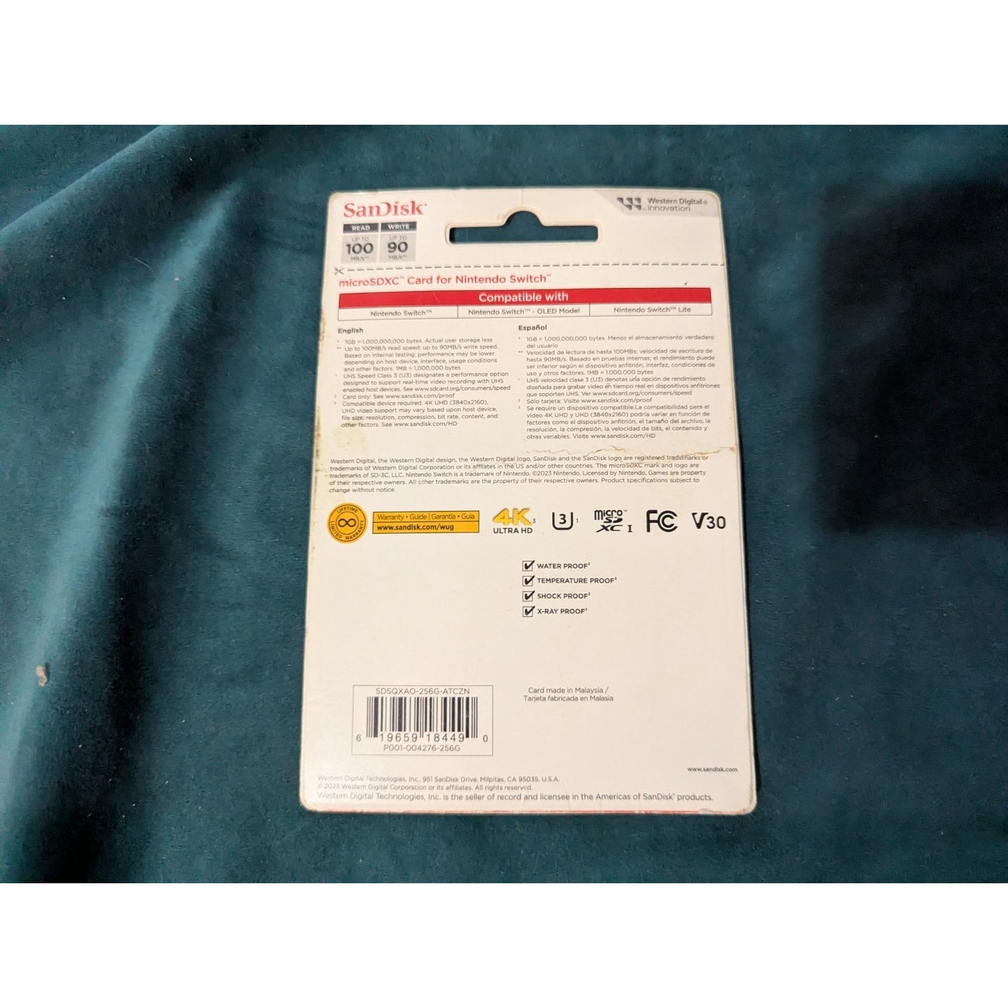 Mario SanDisk 256GB Nintendo Switch Memory Card MicroSDXC Card