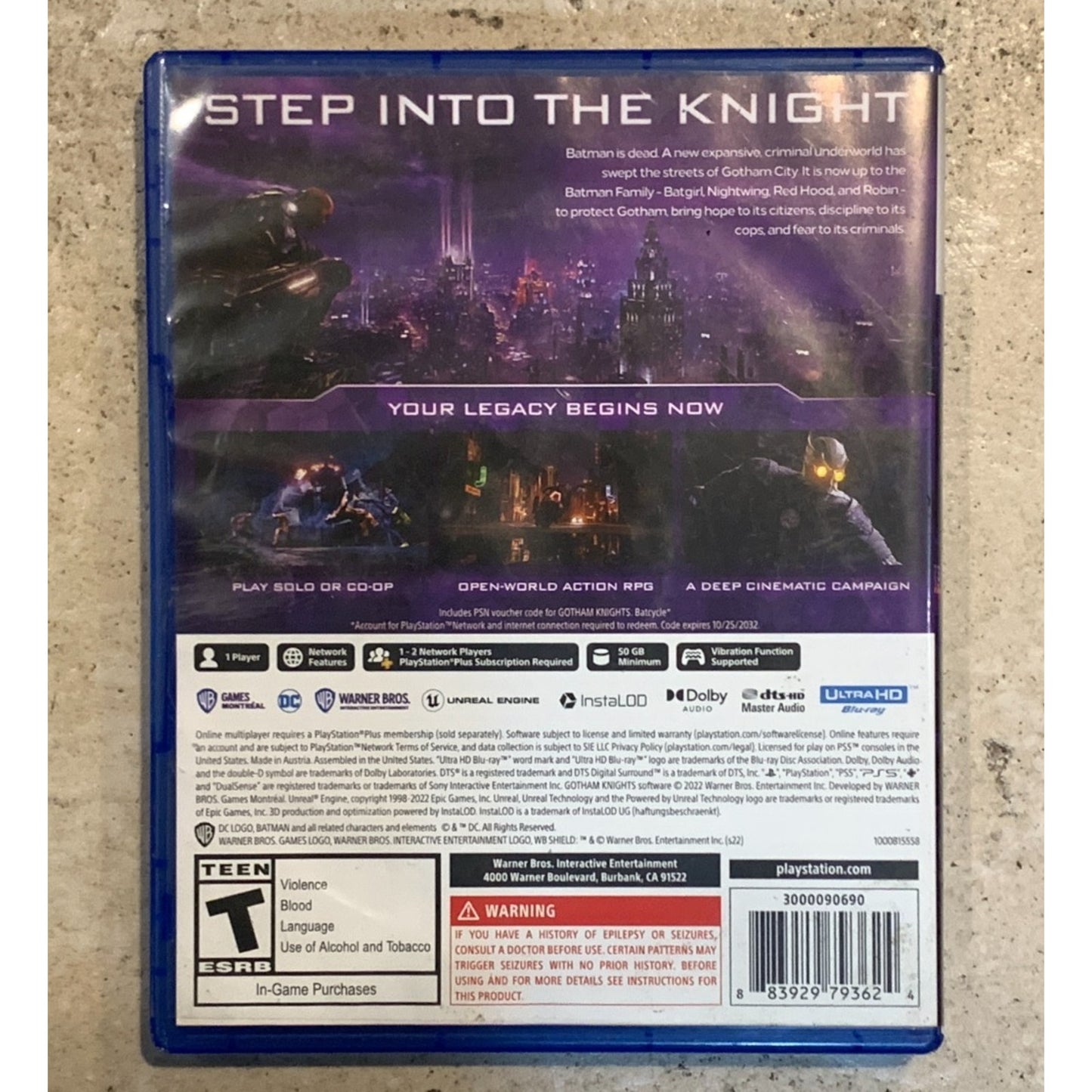 Gotham Knights (PS5) – Sony PlayStation 5 Game Tested & Working Used