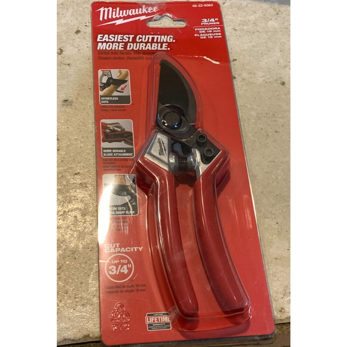 Milwaukee 48-22-9363 Heavy Duty 3/4" Pruner New