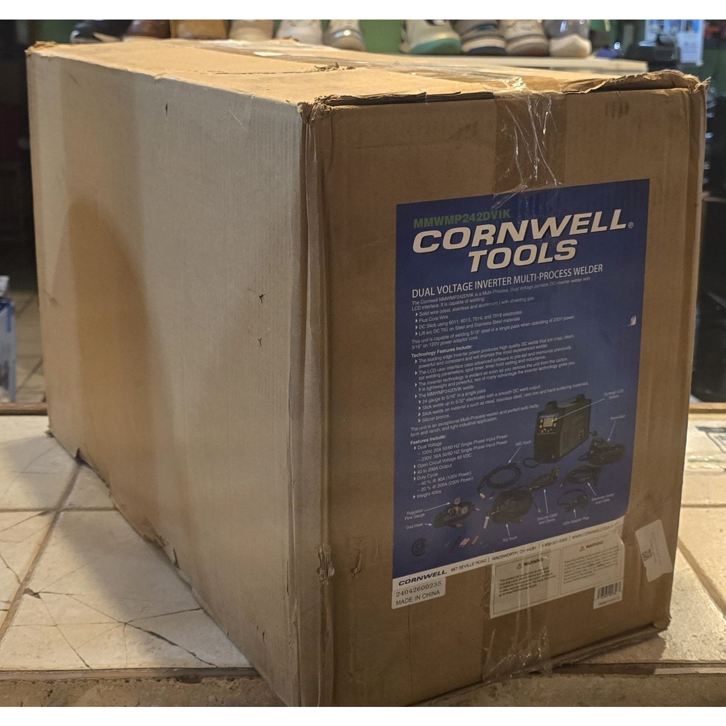 Cornwell Tools Multi-Process MIG/TIG/Stick Welder MMWMP242DVIK