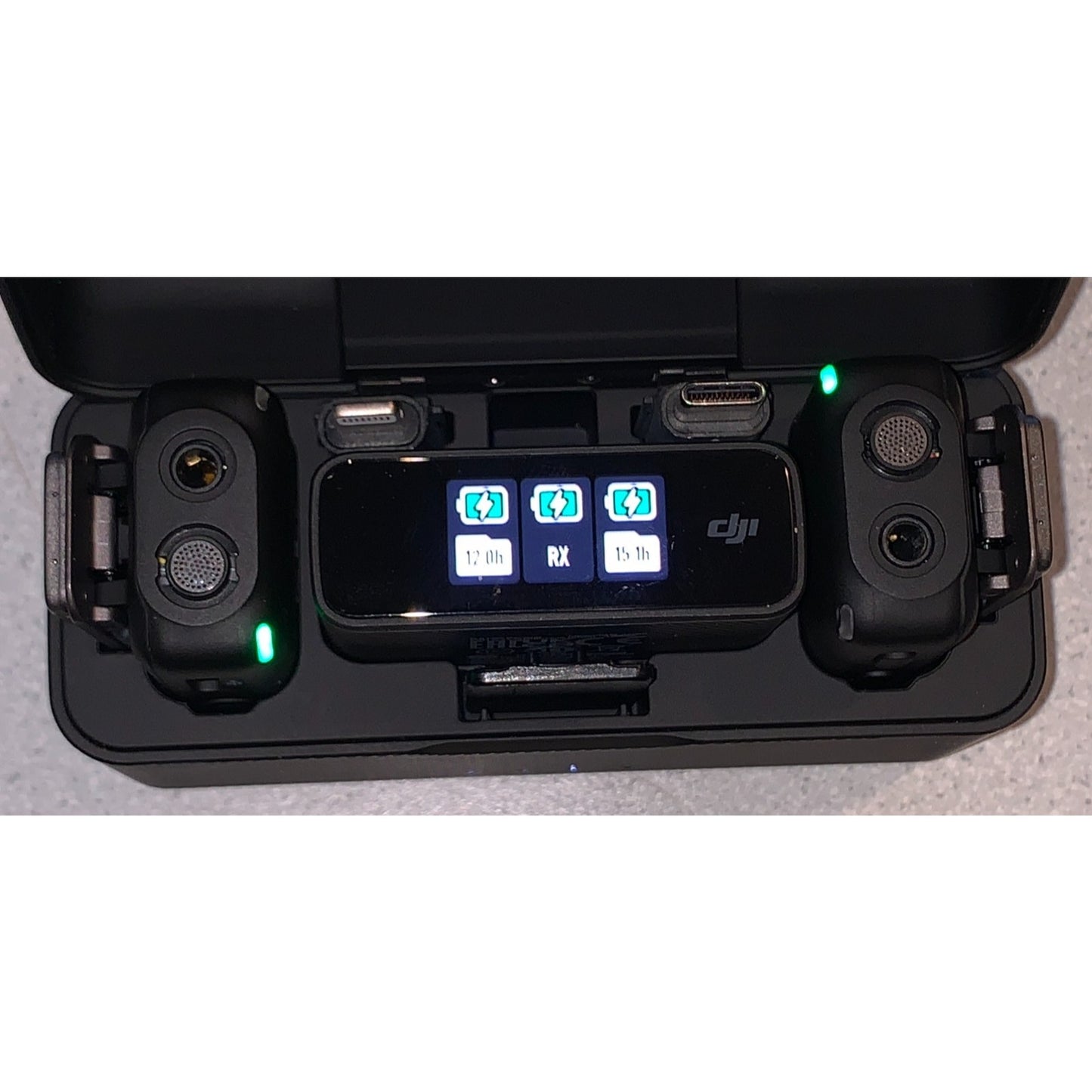 DJI Mic Wireless Microphone ASB01 - Two Mics Receiver & Charging Case