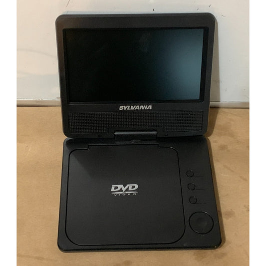 Sylvania SDVD7040B 7” LCD Portable DVD Player CD Player-swivel Screen Tested .