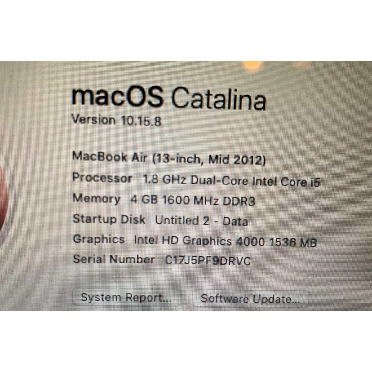 Apple MacBook Air 13 inch (128GB, Intel Core i5, 1.8 GHz, 4GB) Laptop - Silver -