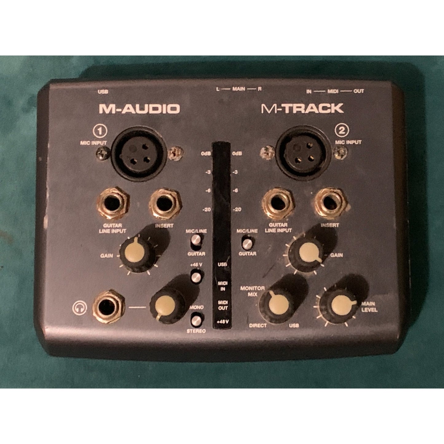 M-Audio M-Track 2 Channel USB Audio Interface XLR-MIDI