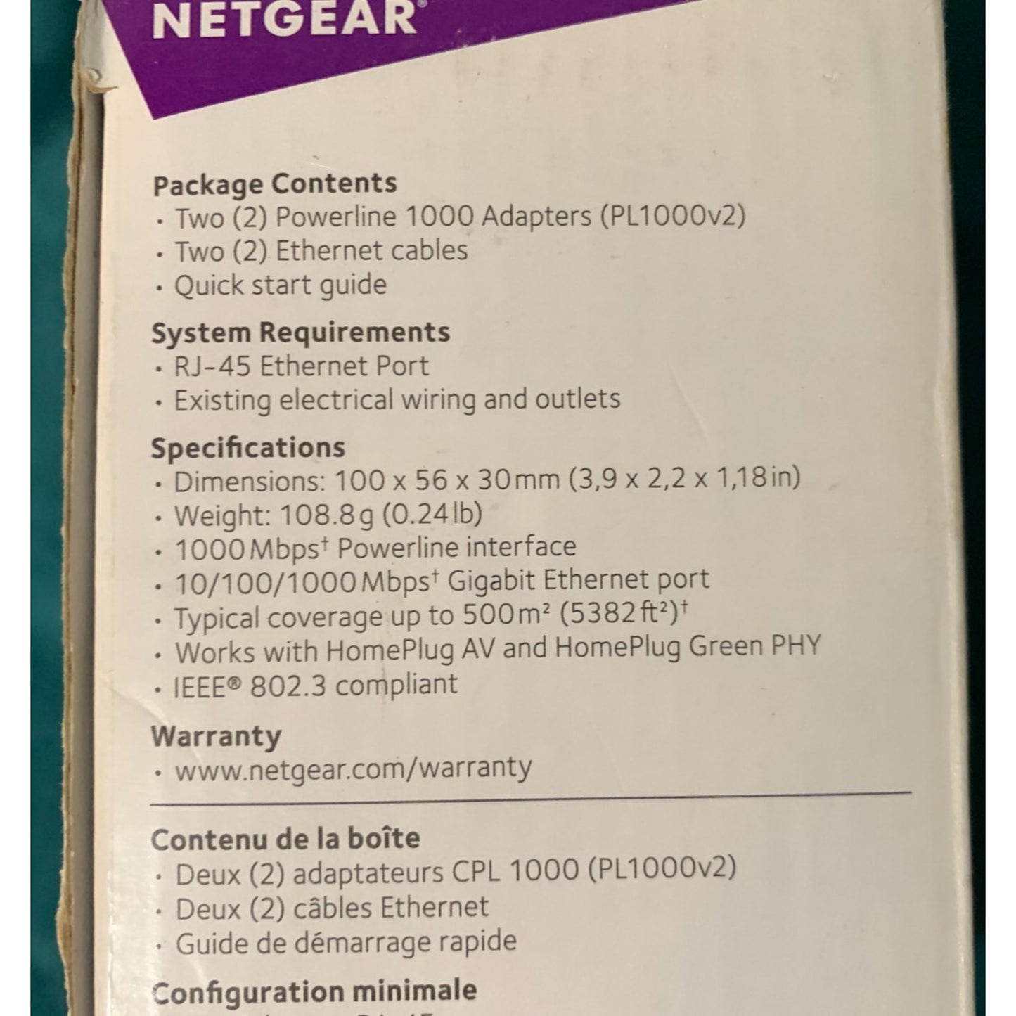 NETGEAR PL1000 Powerline 1000 Wi-Fi Network Extender 2 Pack