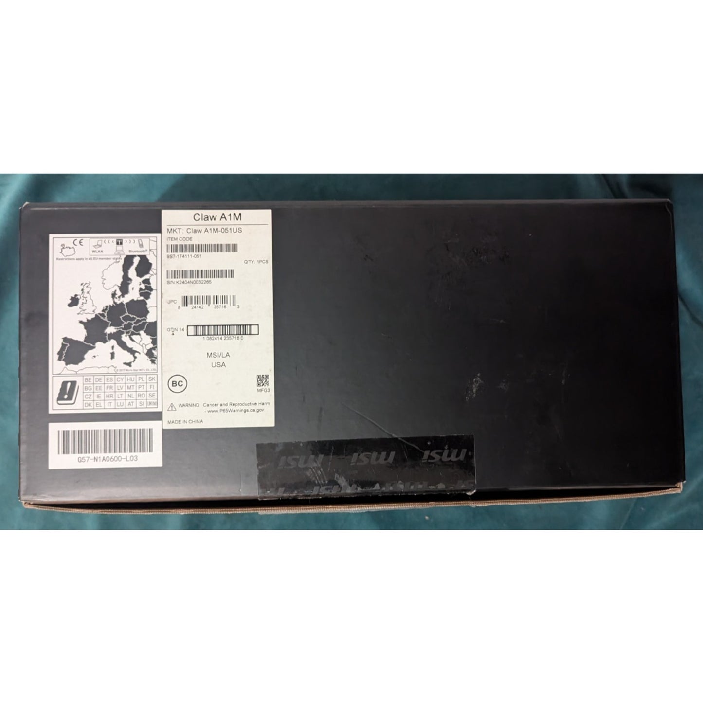MSI Claw A1M Gaming Handheld Intel Ultra 7 155H